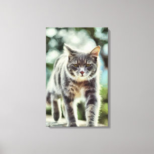 Lienzo Pintura de gato