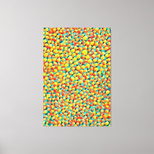 Lienzo Pintura de globos geométricos abstractos de color