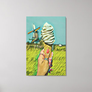 Lienzo Pintura de helados de época