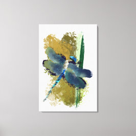 Lienzo Pintura de insectos de "libélula ocupada"