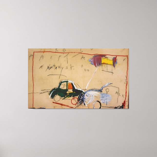 Lienzo pintura de Jean Michel Basquiat (Anverso)