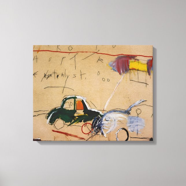 Lienzo pintura de Jean Michel Basquiat (Anverso)