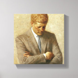 Lienzo Pintura de JFK en lona