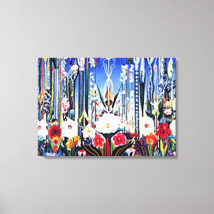 Lienzo Pintura de Joseph Stella, Flores Italia