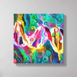 Lienzo Pintura de la cadena DNA