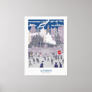 Lienzo Pintura de la línea aérea de Londres