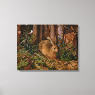 Lienzo Pintura de la naturaleza forestal Hoffmann Hare