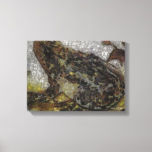 Lienzo Pintura de la rana del FK-Estilo de Frida Kahlo