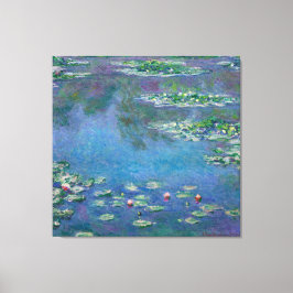 Lienzo Pintura de los alilies de agua de Monet