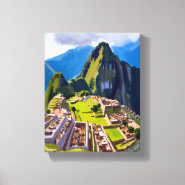 Lienzo Pintura de Machu Picchu Perú