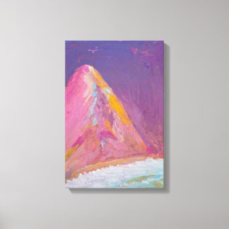 Lienzo Pintura de Montaña - Pastel al Óleo