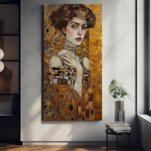 Pintura de mosaico de oro de Klimt Adele Bloch-Bau