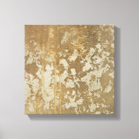 Pintura de oro abstracta con especkles plateados