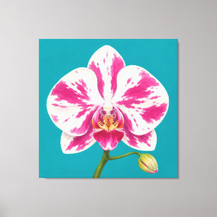 Lienzo pintura de orquídeas