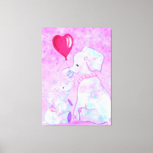 Lienzo Pintura de papel de elefante para mamás y bebés