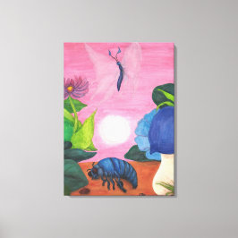 Lienzo Pintura de pintura de transformación de mariposa d