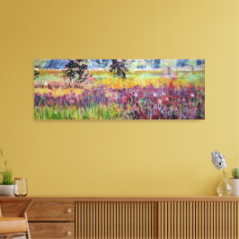 Lienzo Pintura de pradera de algodoncillo / Artista Larry