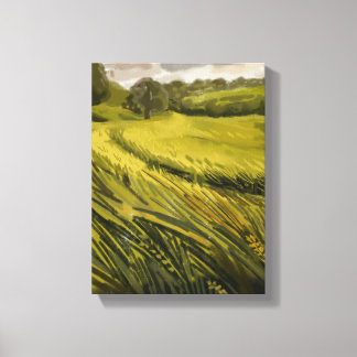 Lienzo Pintura de prado - Ilustración de naturaleza muert