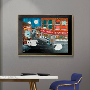 Lienzo Pintura de pueblo ovino por Alfred Fox