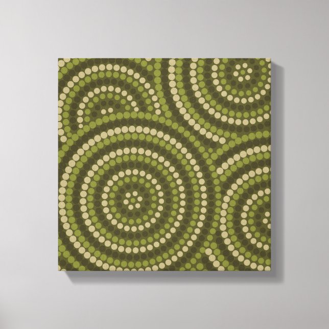 Lienzo Pintura de punto aborigen (Anverso)