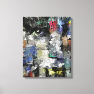 Lienzo Pintura de retrato abstracto