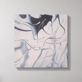 Lienzo Pintura de Ropa Blanca 12x12 Abstracto Acrílico