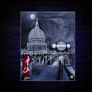 Lienzo Pintura de Santa en Londres de Alfred Fox