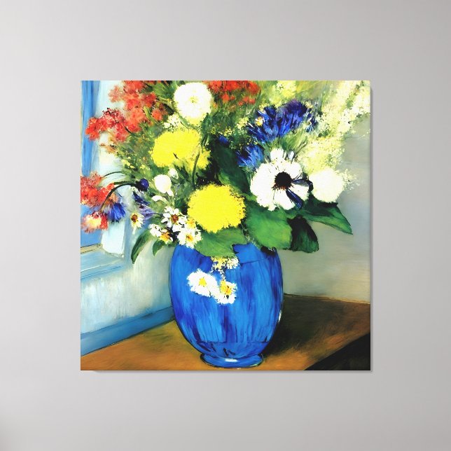 Lienzo Pintura de serene Flower Vase (Anverso)