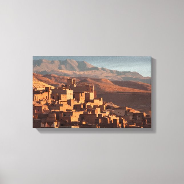 Lienzo Pintura de sol del Atlas marroquí (Anverso)