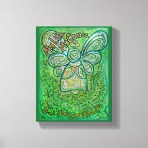 Lienzo Pintura de tela envuelta con tela de tela enrollad