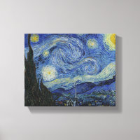 Pintura de tela nocturna estrellada de Vincent Van