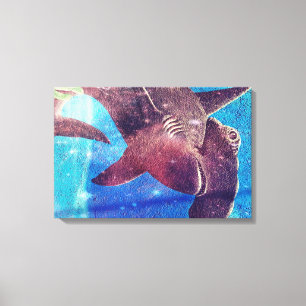 Lienzo Pintura de tiburón martillo