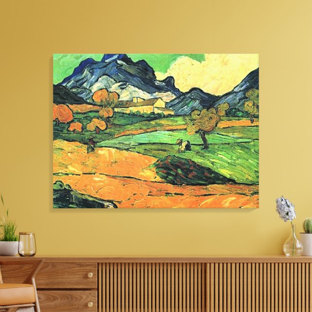 Lienzo Pintura de Van Gogh, Monte Gaussier, (Insitu (Sala de estar))
