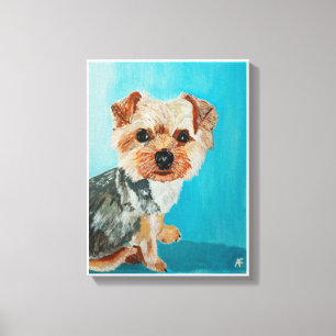 Lienzo Pintura de Yorkshire Terrier de Alfred Fox