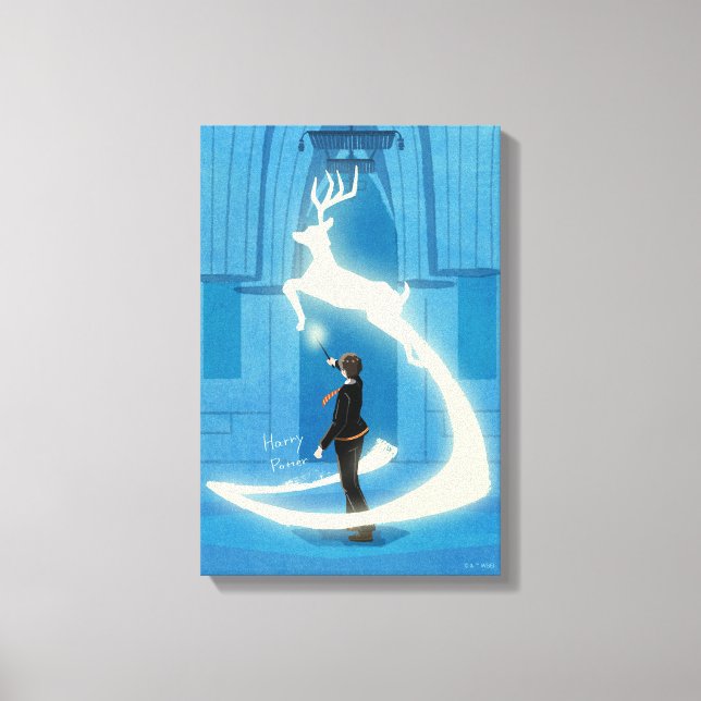 Lienzo Pintura del Patronus de HARRY POTTER™ (Anverso)