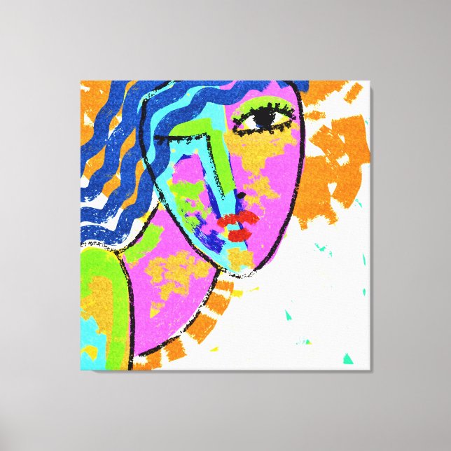 Lienzo Pintura digital de resumen de gran avance (Anverso)