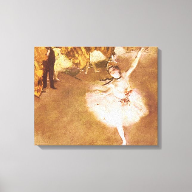 Lienzo Pintura estelar de bailarina de ballet Degas (Anverso)