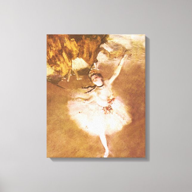 Lienzo Pintura estelar de bailarina de ballet Degas (Anverso)