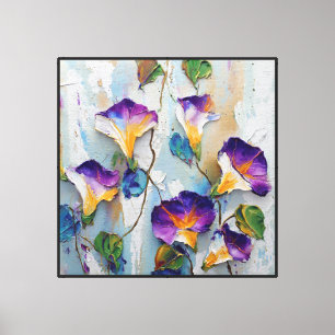 Lienzo Pintura floral abstracta Gloria crepuscular