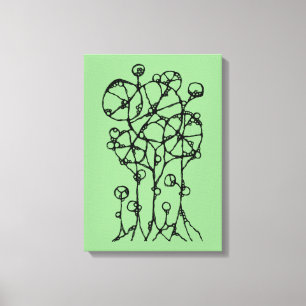Lienzo Pintura manual - Resumen del grupo de árbol 1