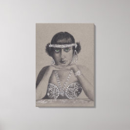 Lienzo Pintura original de una estrella de cine silencios