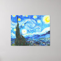 Pintura vintage nocturna Vincent Van Gogh Starry