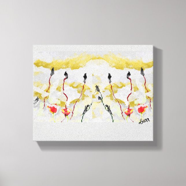 Lienzo Pintura: Wild Lower está en una tormenta de arena. (Anverso)