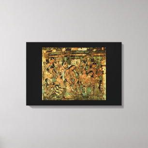 LIENZO PINTURAS DE CUEVAS DE AJANTA
