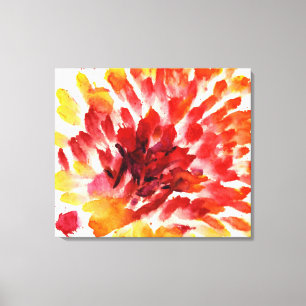 Lienzo Pinturas florales abstractas 5 de la acuarela