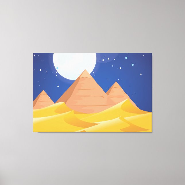 Lienzo Pirámides de Egipto (Anverso)