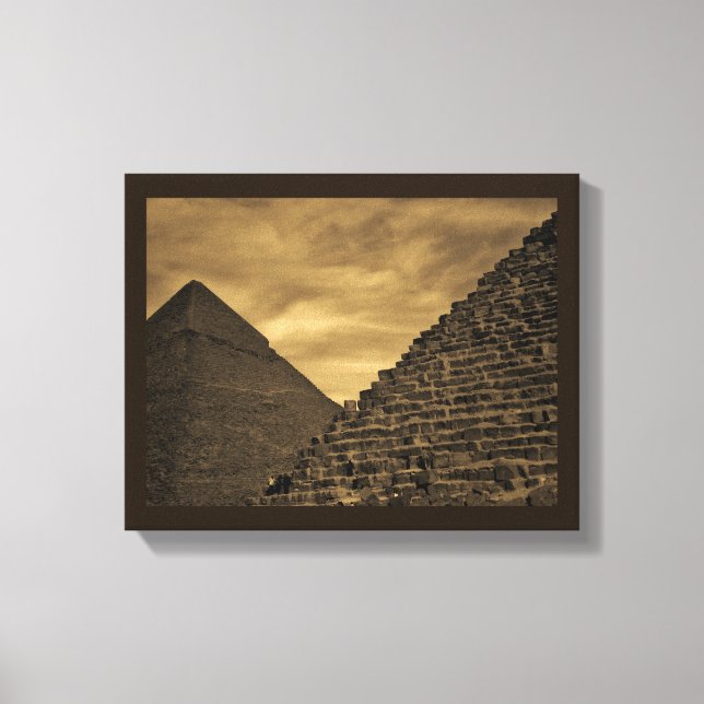 Lienzo Pirámides de Sunset (Anverso)
