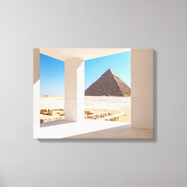 Lienzo pirámides egipcias ambiente,desierto (Anverso)