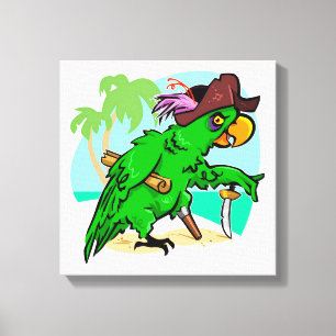 Lienzo Pirate Parrot