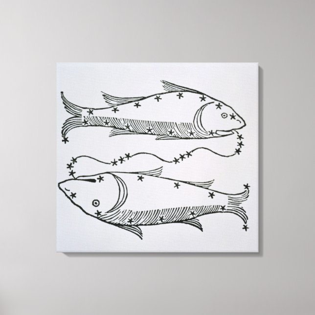 Lienzo Pisces (los peces) un ilustracion del 'Poeta' (Anverso)